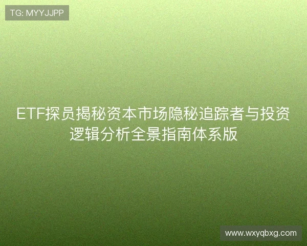 ETF探员揭秘资本市场隐秘追踪者与投资逻辑分析全景指南体系版